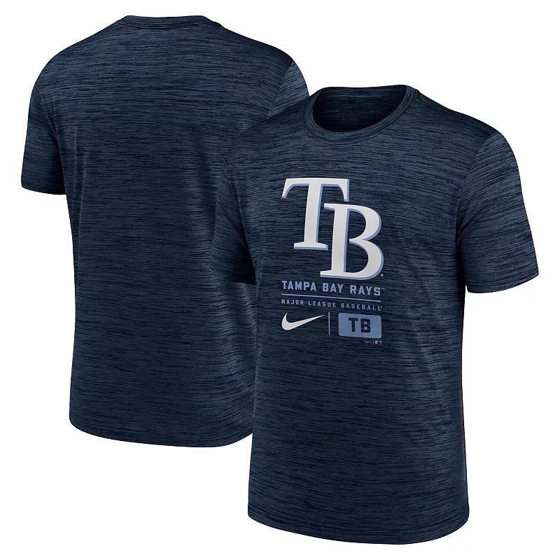 Tampa Bay Rays Large Logo Velocity Nike Men's MLB T-Shirt Product Image