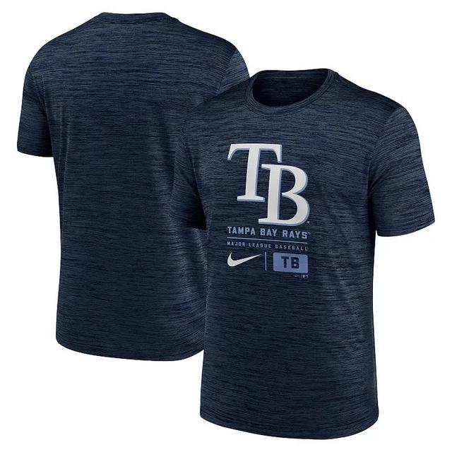 Mens Nike Tampa Bay Rays Large Logo Velocity T-Shirt Blue Product Image