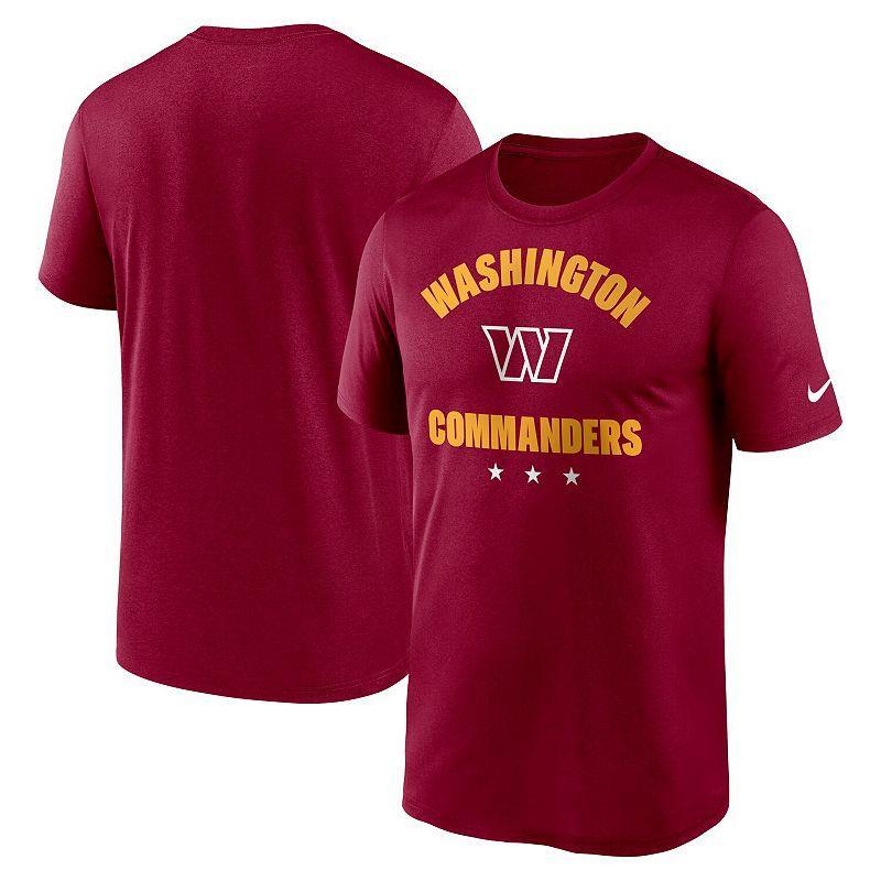 Mens Nike Burgundy Washington Commanders Arch Legend T-shirt Product Image