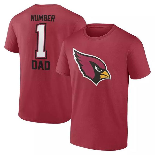 Mens Fanatics Cardinal Arizona Cardinals Fathers Day T-Shirt Product Image