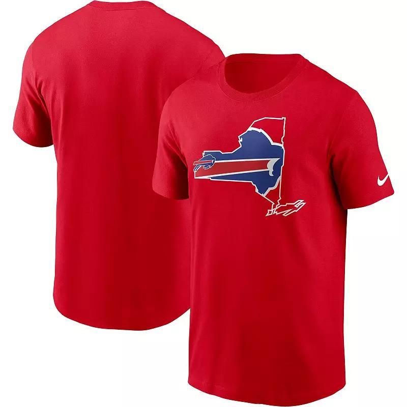 Men's Nike  Red Buffalo Bills Local Essential T-Shirt Product Image