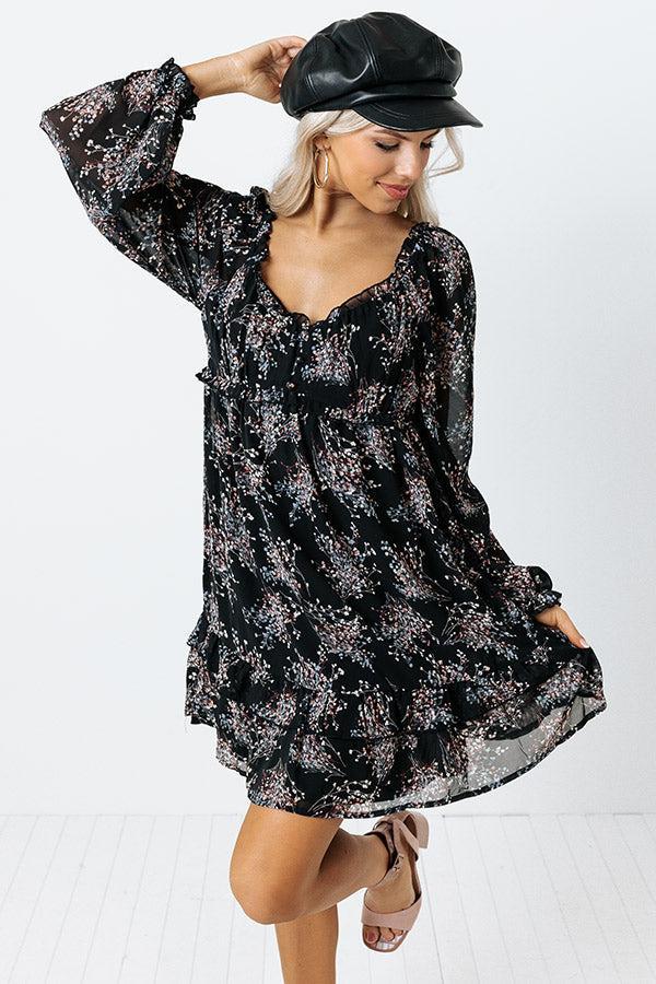 Dressed Up To Flirt Floral Babydoll Dress Product Image