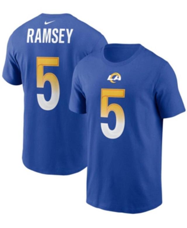 NIKE Men's Jalen Ramsey Royal Los Angeles Rams Player Name Number T-shirt Product Image