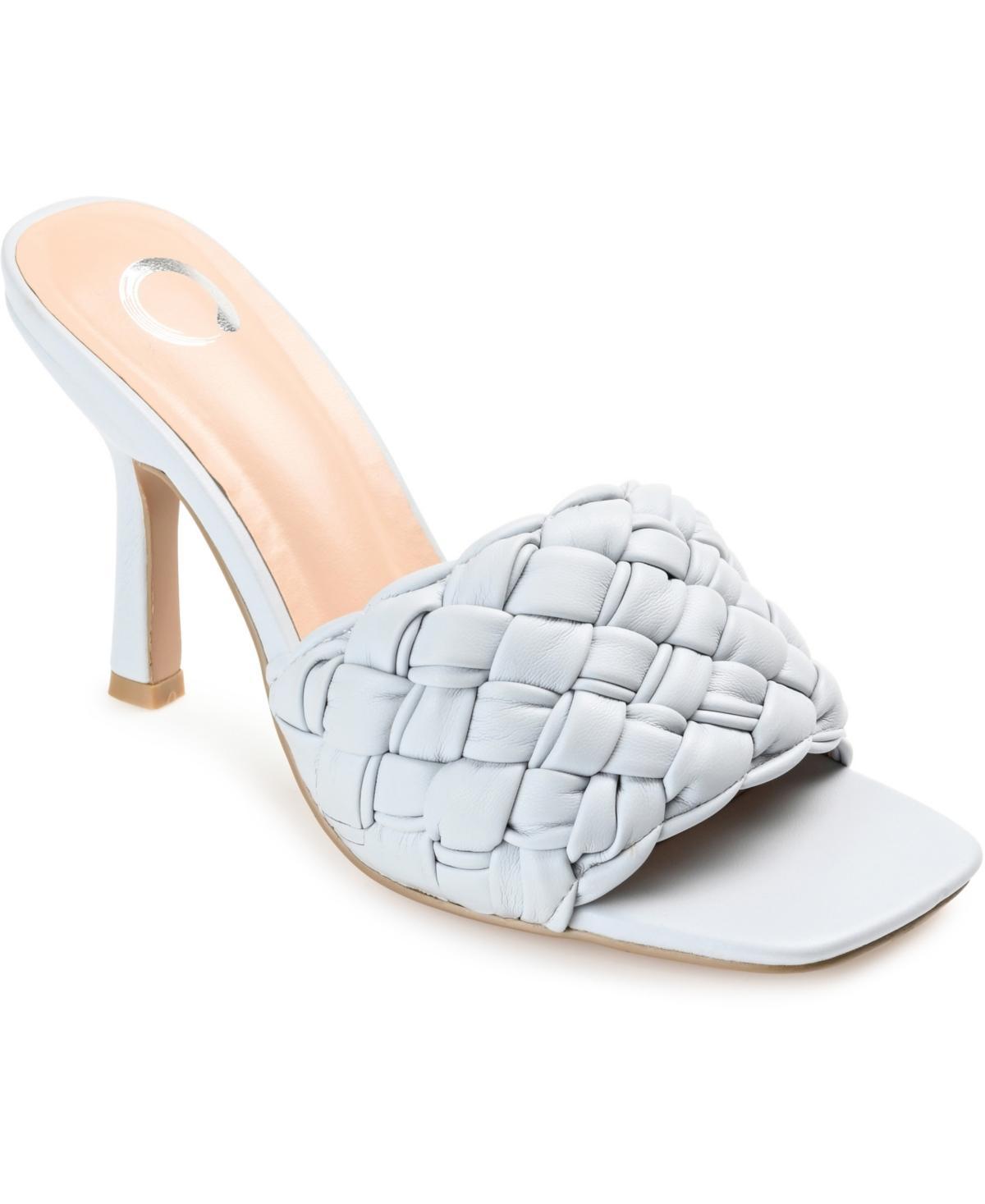 Journee Collection Womens Raquelah Woven Stiletto Sandals Product Image