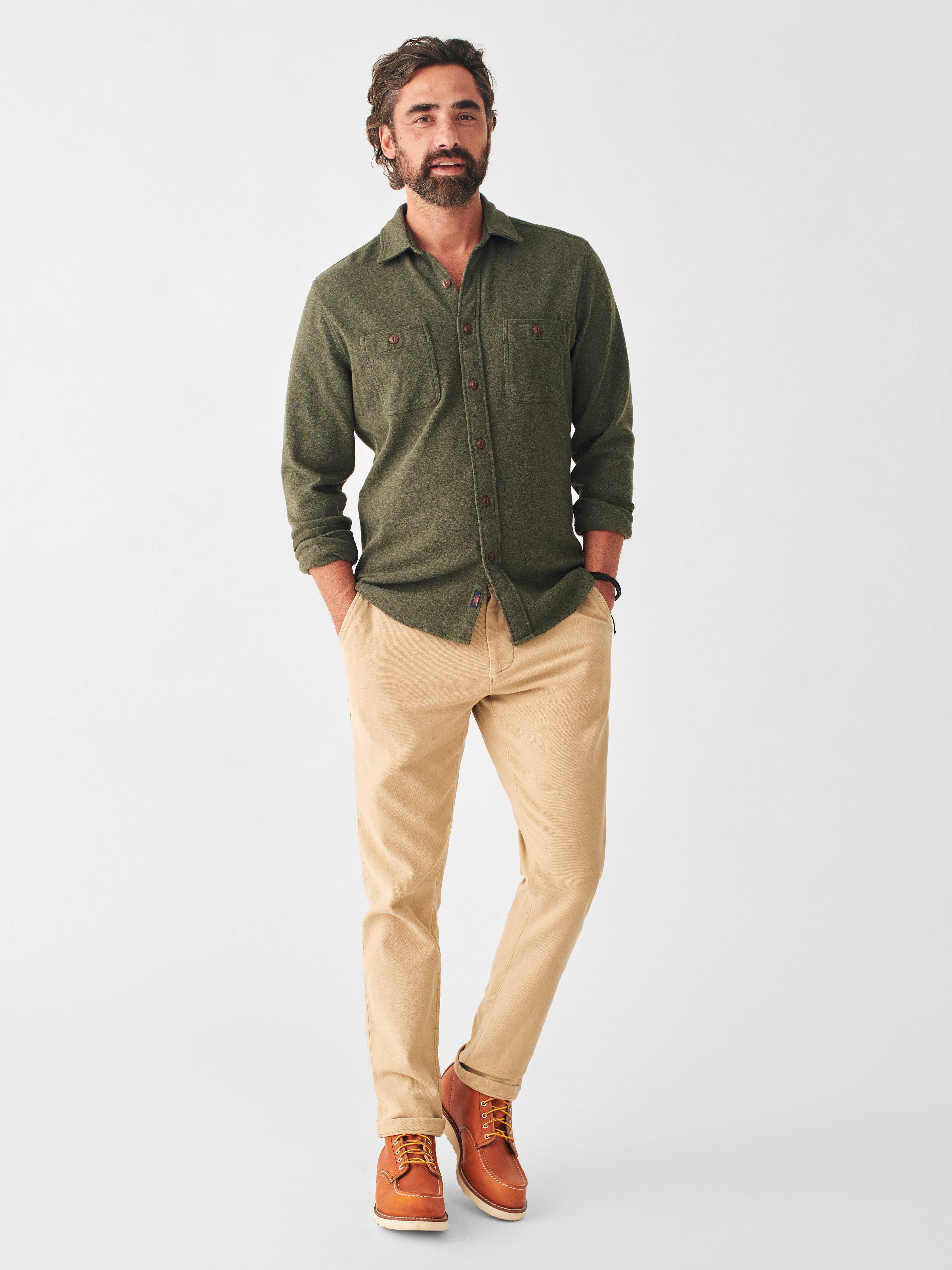 Knit Alpine Shirt - Olive Heather Male Product Image