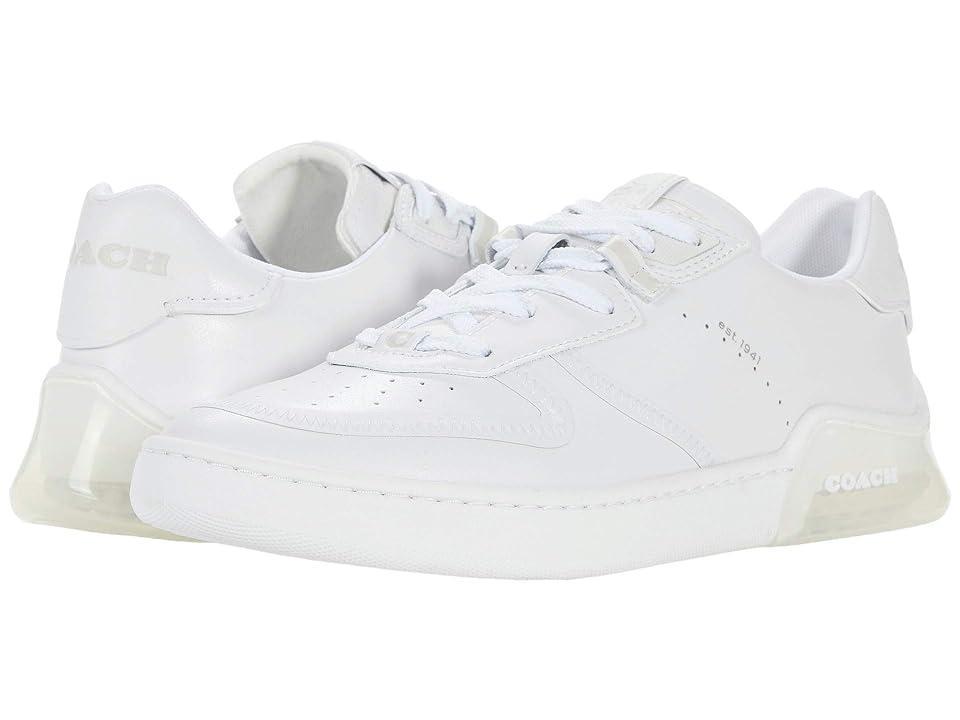 COACH Citysole Leather Court (Optic ) Men's Shoes Product Image