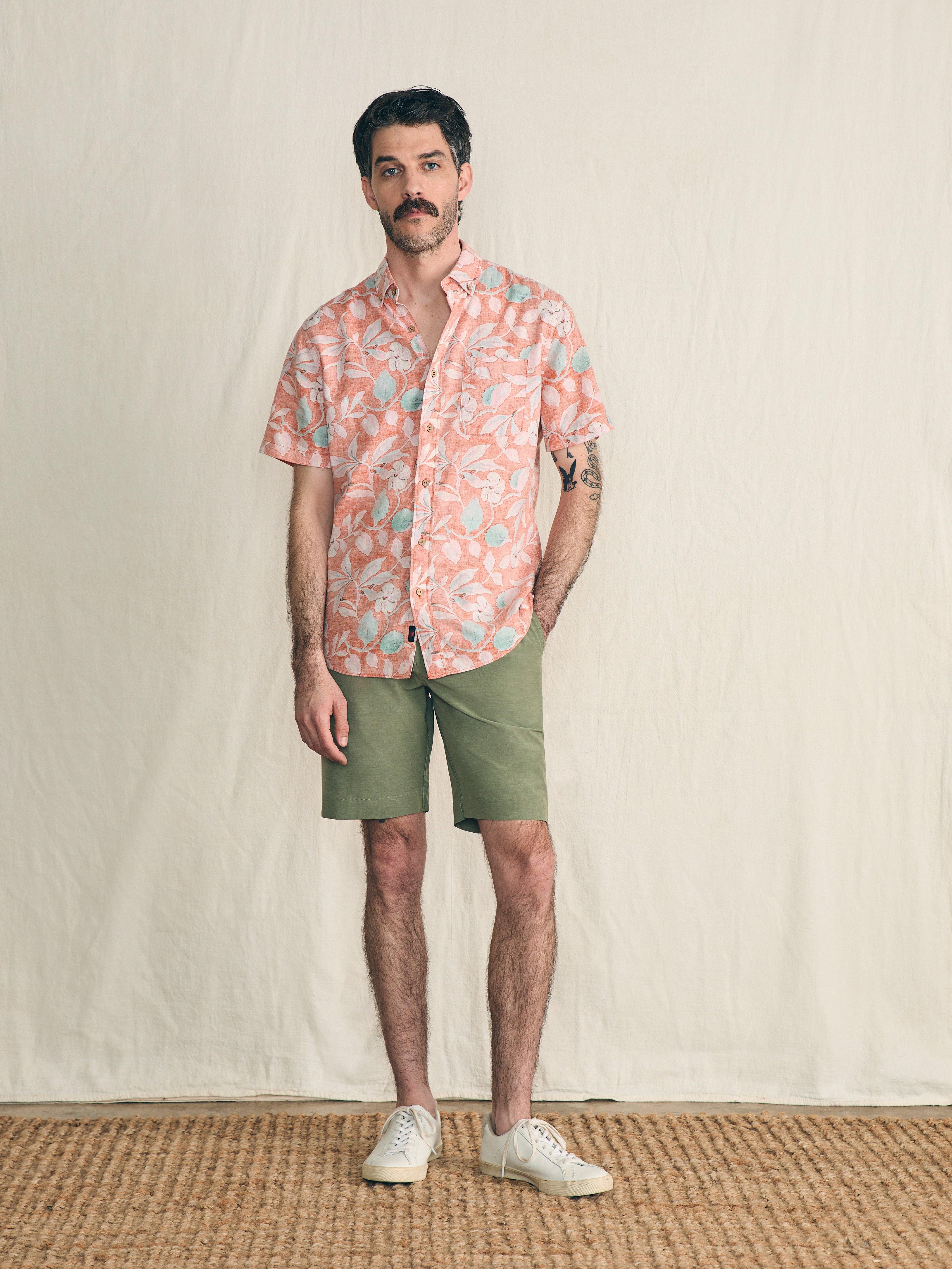 Short-Sleeve Breeze Shirt - Ginger Floral Male Product Image