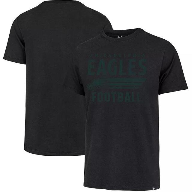 Mens 47 Brand Black Philadelphia Eagles Wordmark Rider Franklin T-shirt Product Image