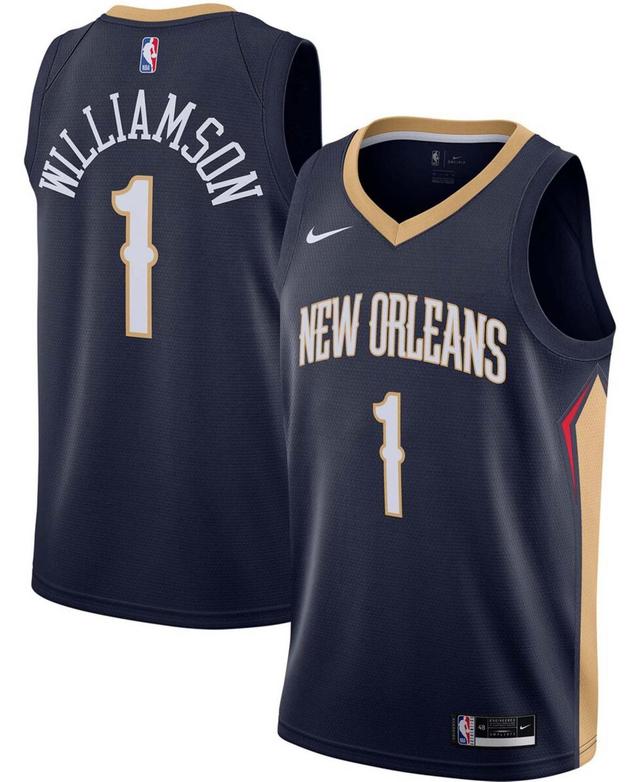 Nike Mens Zion Williamson New Orleans Pelicans 2020/21 Swingman Jersey - Icon Edition - Navy Product Image