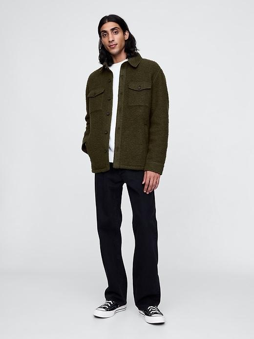 Textured Utility Shirt Jacket Product Image