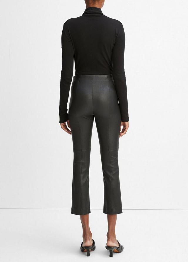 Stretch-Leather Cropped Legging Product Image