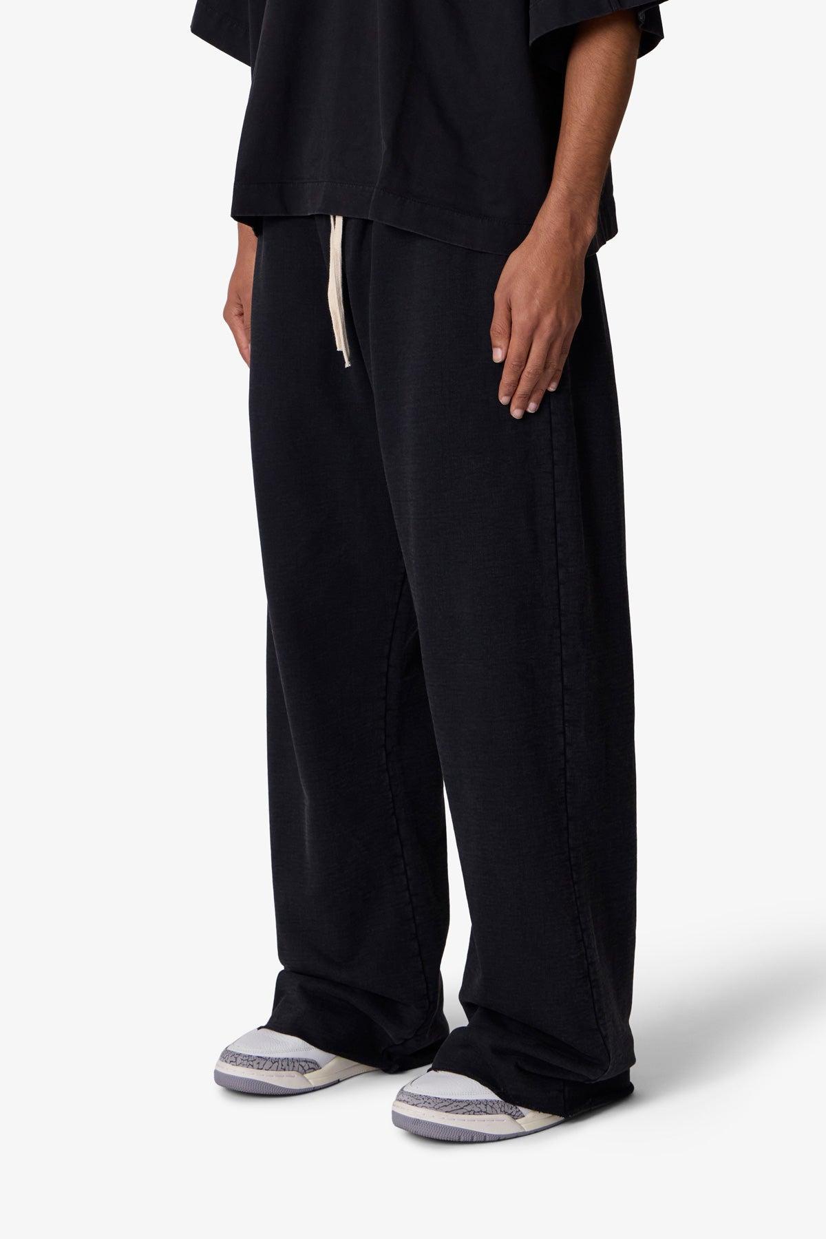 Ultra Baggy Heavy Fleece Sweatpants - Washed Black Product Image