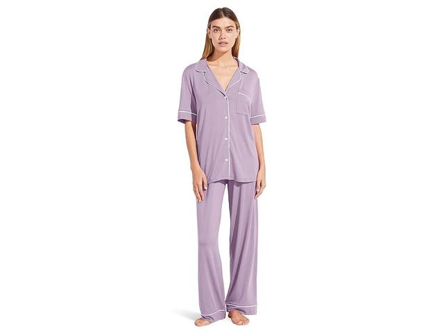 Eberjey Gisele Short Sleeve Pant Pj Set (Lavender) Women's Pajama Sets Product Image