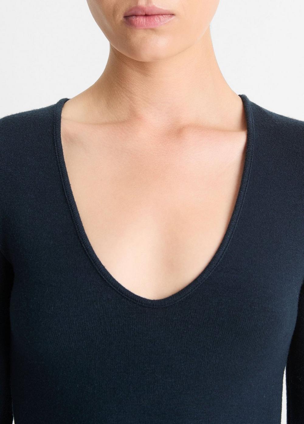 Cozy Long-Sleeve V-Neck Top Product Image