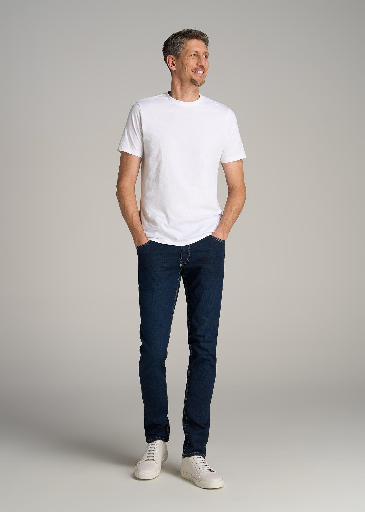 Carman TAPERED Jeans for Tall Men in Blue-Steel Male Product Image