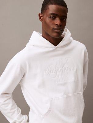 Tonal Embroidered Logo Fleece Hoodie Product Image