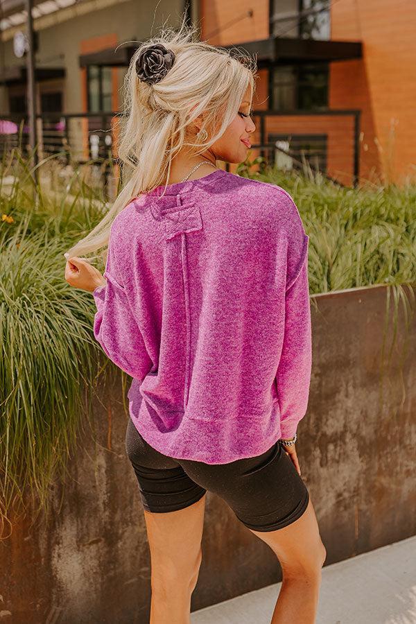 Cozy Daydream Ultra Soft Sweater In Orchid Product Image