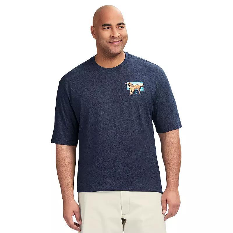 Mens IZOD Saltwater Soft Wash Graphic Tee Blue Blazer Product Image