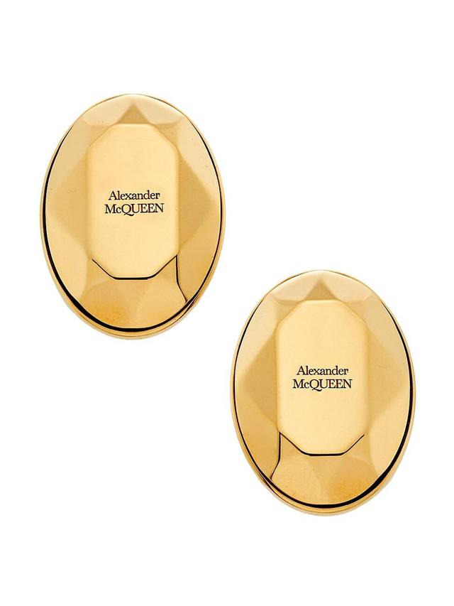 Alexander McQueen The Faceted Stone Stud Earrings Product Image