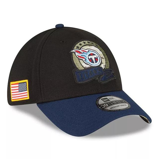 Mens New Era /Navy Tennessee Titans 2022 Salute To Service 39THIRTY Flex Hat Product Image