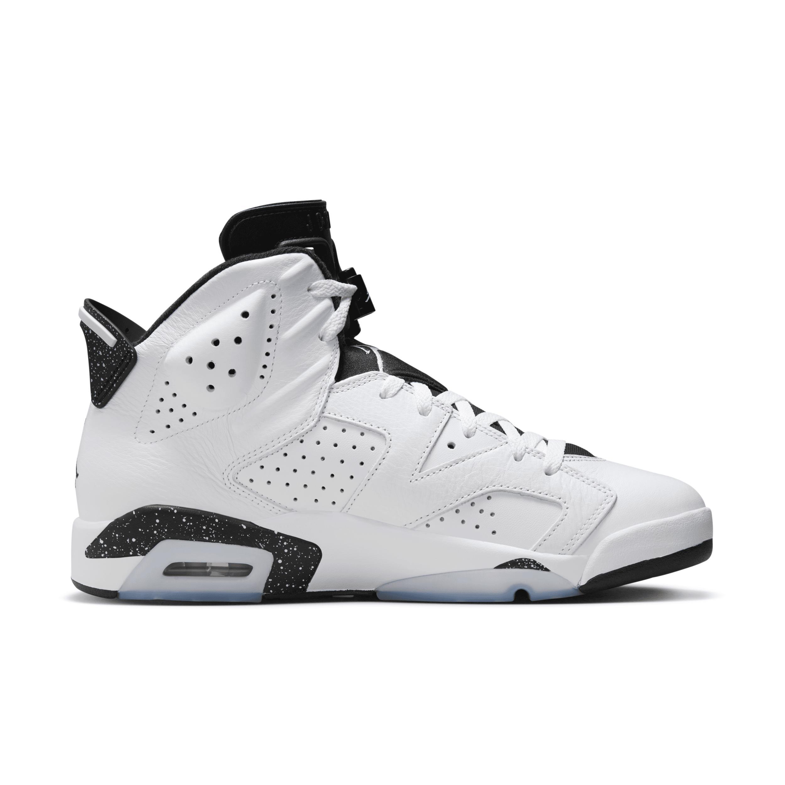 Jordan Mens Retro 6 - Basketball Shoes White/Black Product Image