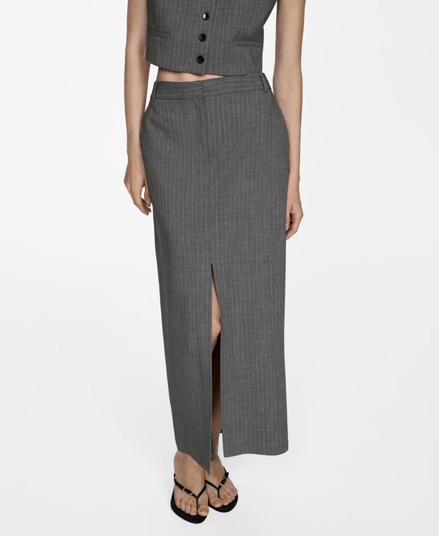 Mango Womens Pinstripe Suit Skirt Product Image