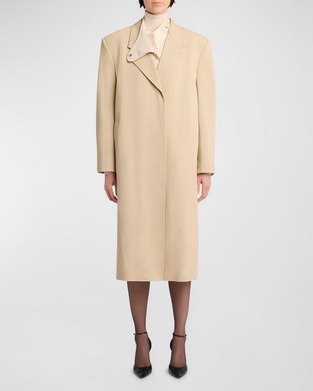 Elea Single-Breasted Long Coat Product Image