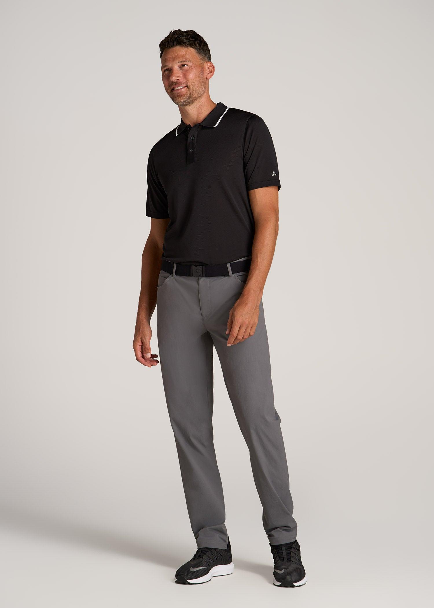 TAPERED-FIT Traveler Pants for Tall Men in Charcoal Male Product Image