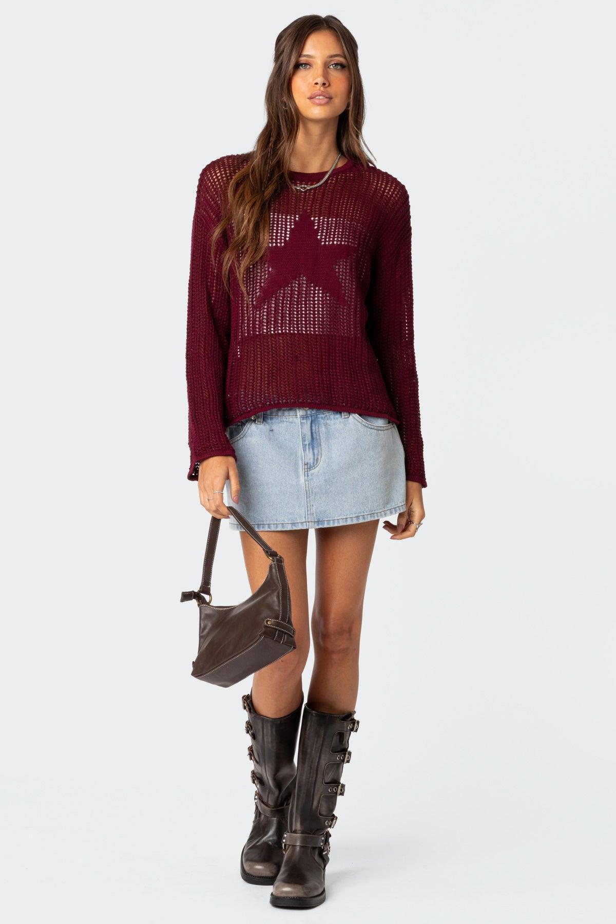 Seeing Stars Oversized Sweater Product Image