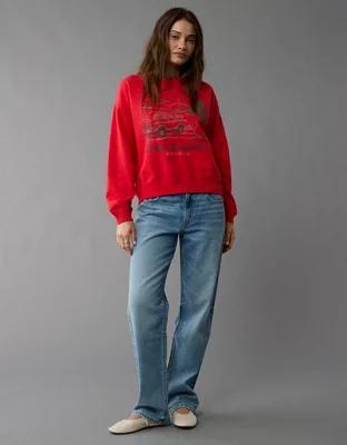 AE Holiday Bronco Graphic Relaxed Crew Neck Sweatshirt Product Image