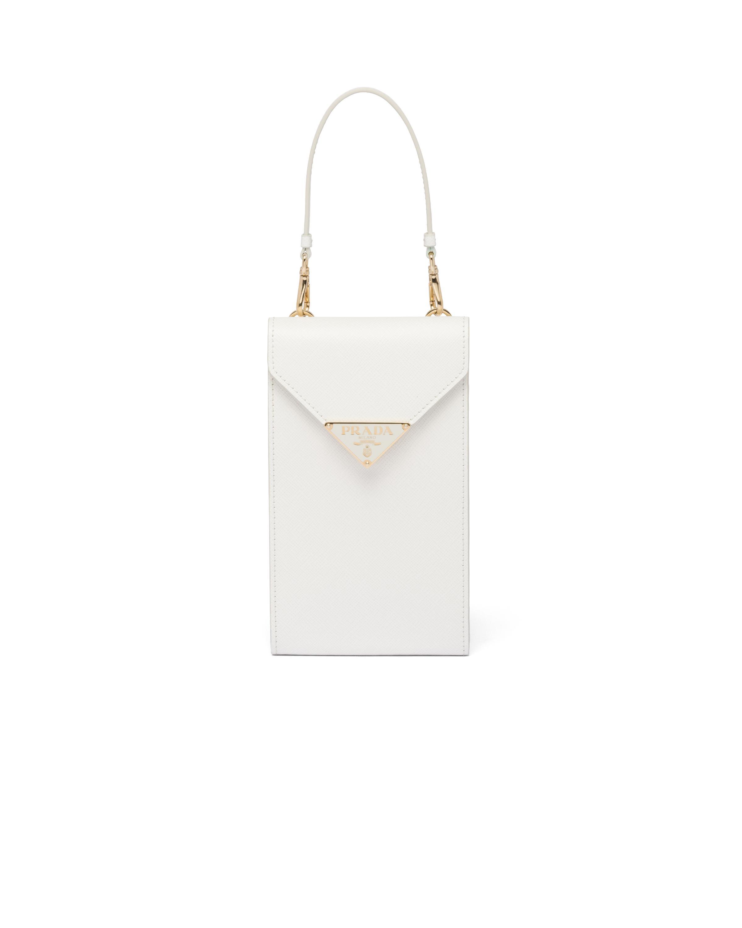 Saffiano Leather Mini Bag In White Product Image