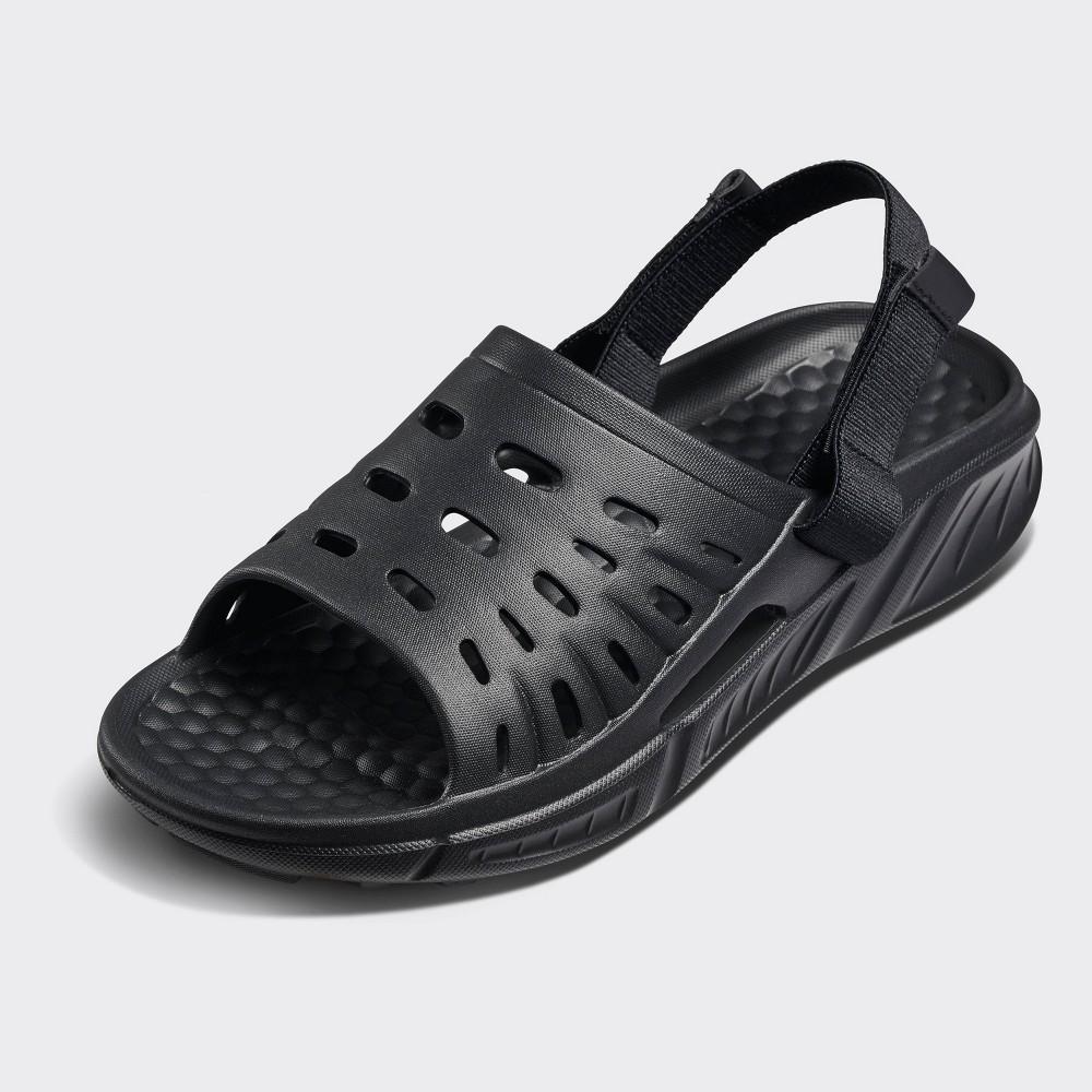 Joybees Mens Trekking Slide Sandals - Black 12 Product Image