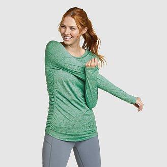 Women's Resolution Long-Sleeve Ruched Tee Product Image