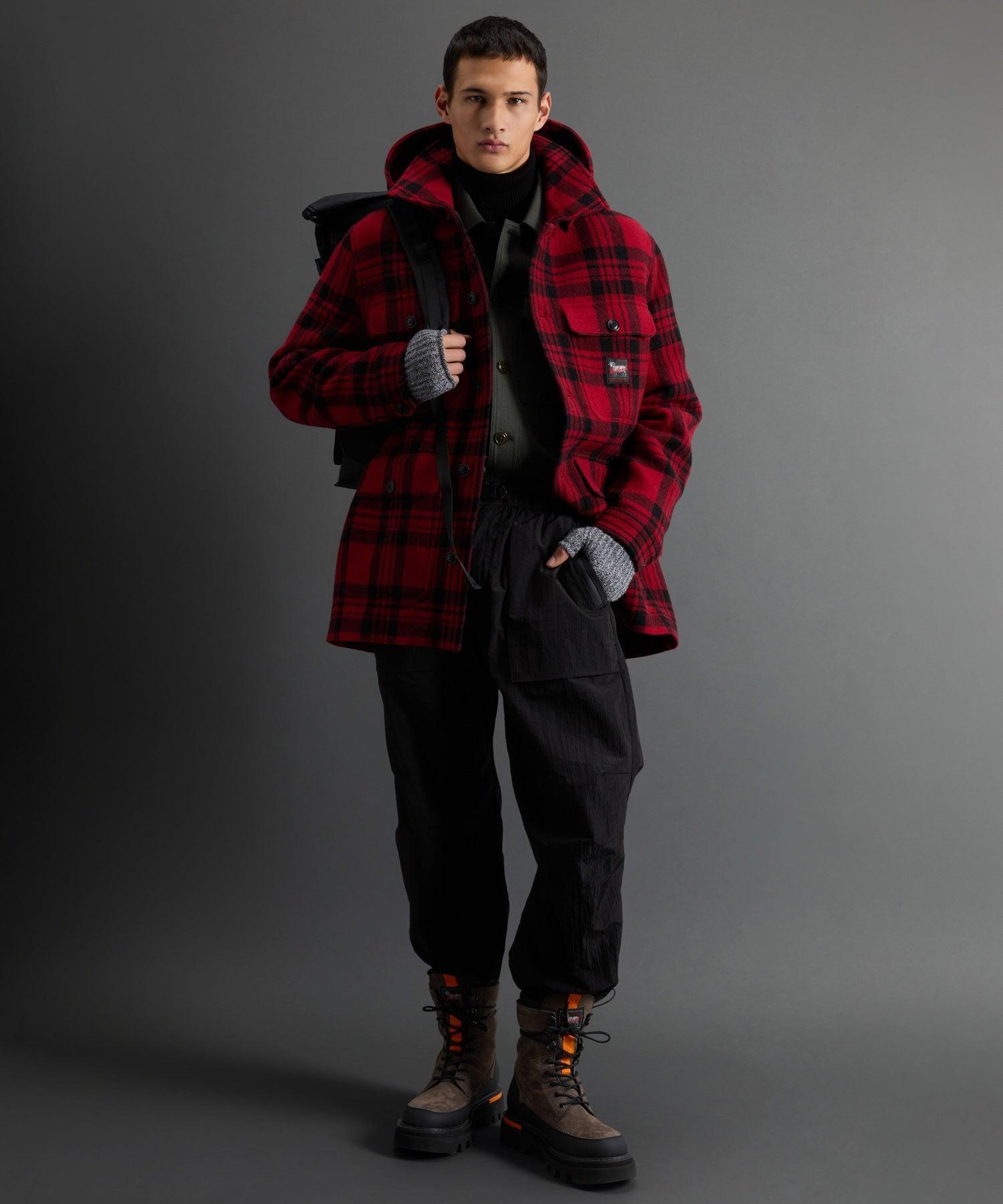 Todd Snyder x Woolrich Plaid Hooded Cruiser Jacket Product Image