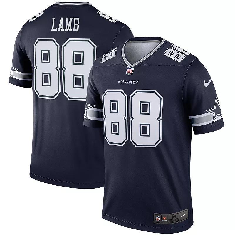 Nike Mens CeeDee Lamb Dallas Cowboys 2nd Alternate Legend Jersey - Navy Product Image