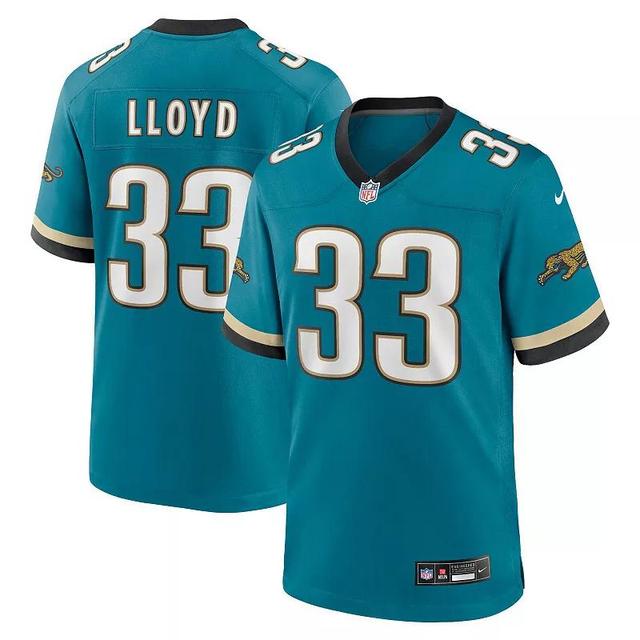 Mens Nike Devin Lloyd Teal Jacksonville Jaguars Prowler Throwback Player Game Jersey Product Image