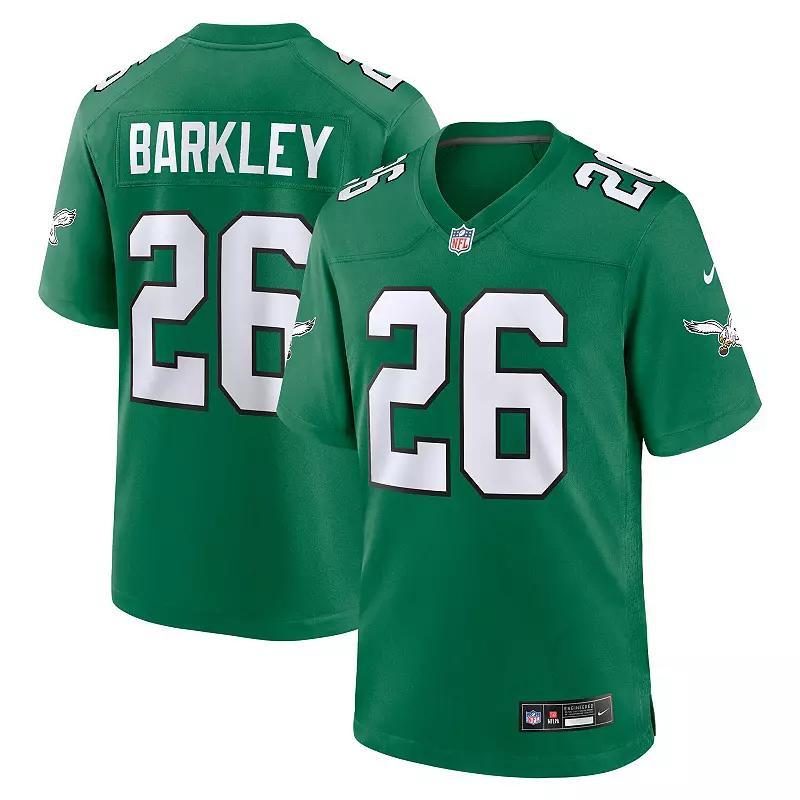 Mens Nike Saquon Barkley Kelly Philadelphia Eagles Alternate Game Jersey Product Image