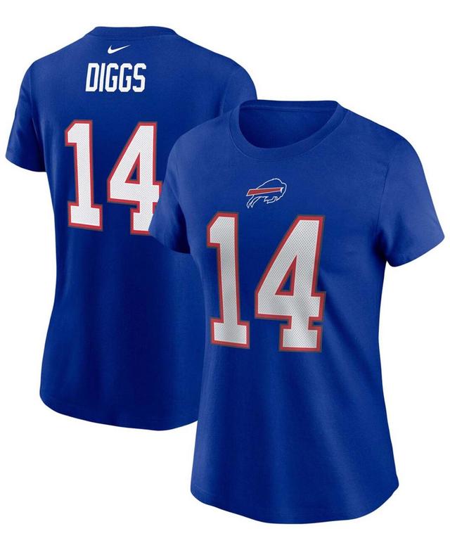 Womens Stefon Diggs Royal Buffalo Bills Name Number T-shirt Product Image