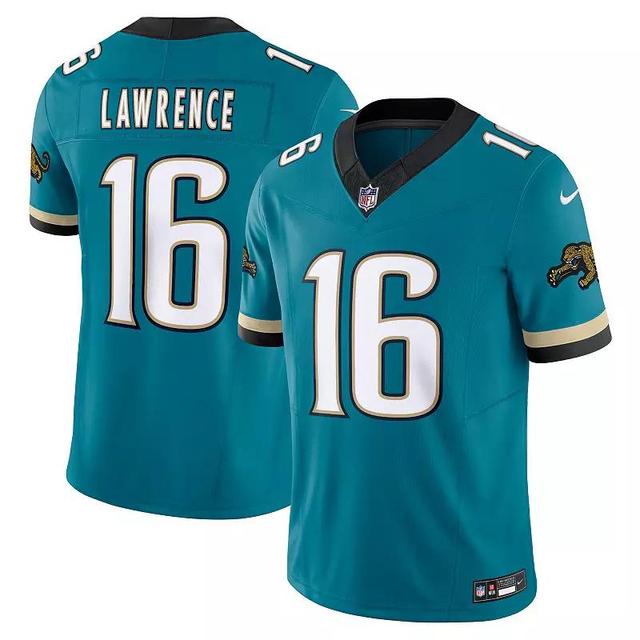 Mens Nike Trevor Lawrence Teal Jacksonville Jaguars Prowler Throwback Vapor F.U.S.E. Limited Jersey Product Image