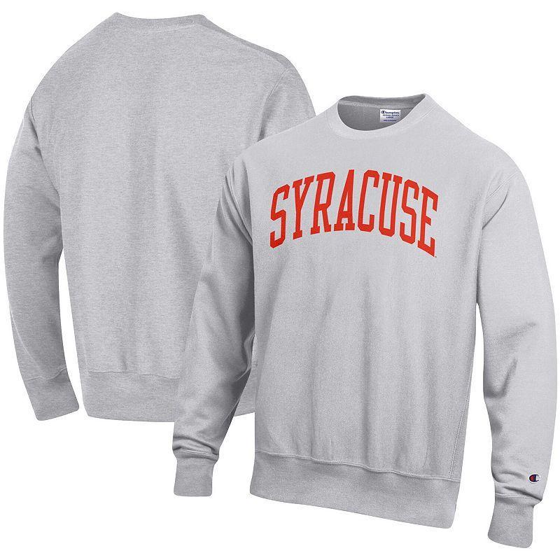 Mens Champion Heathered Gray Syracuse Orange Arch Reverse Weave Pullover Sweatshirt Product Image