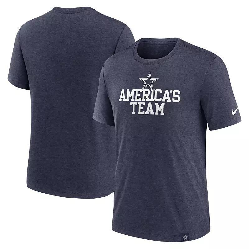 Nike Mens Royal Los Angeles Rams Blitz Tri-Blend T-Shirt Product Image