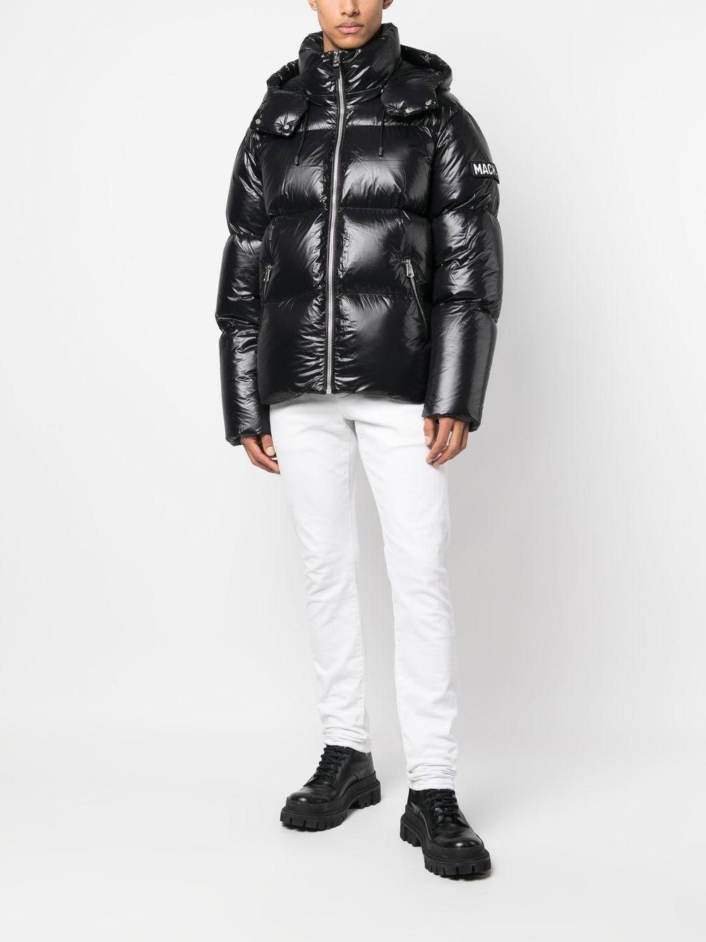 Padded Zip-up Down Jacket In Black   Product Image