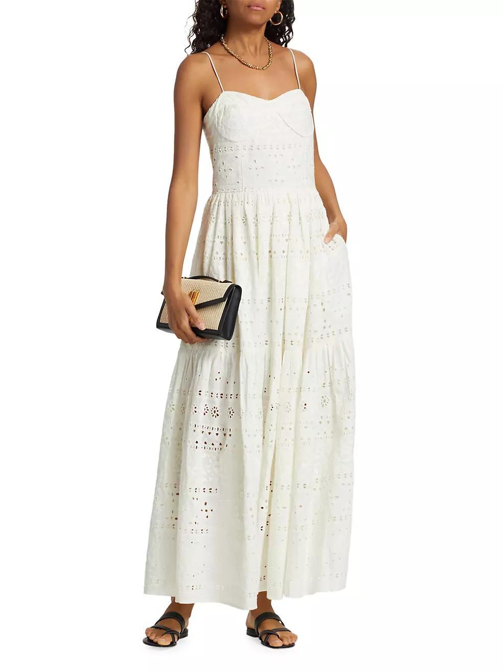 Lola Cotton Eyelet Maxi Dress Product Image