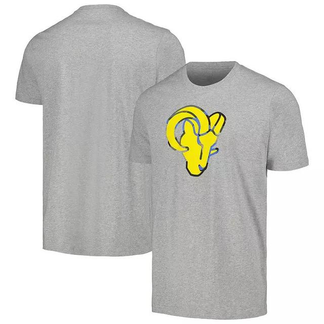 Mens New Era Gray Los Angeles Rams Camo Logo T-Shirt Product Image