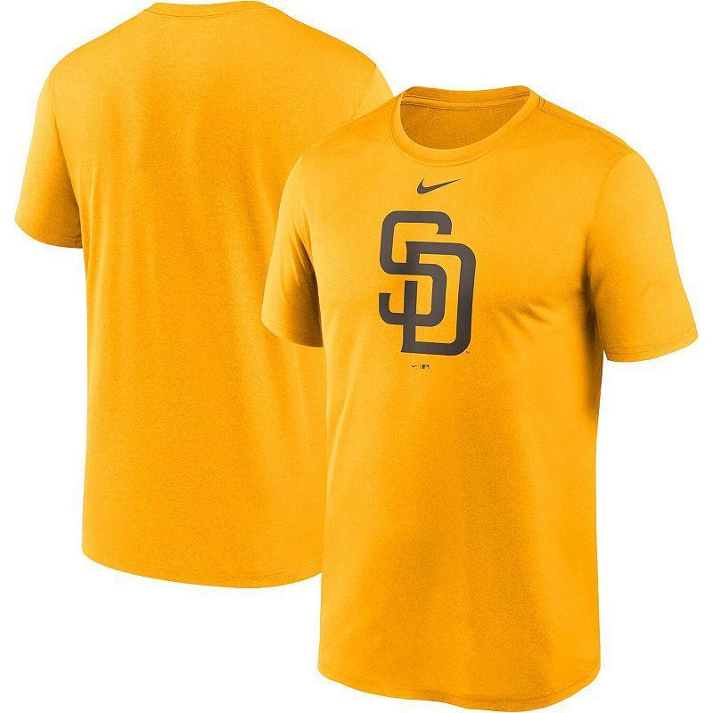 Mens Nike Gold San Diego Padres Big & Tall Logo Legend Performance T-Shirt Product Image