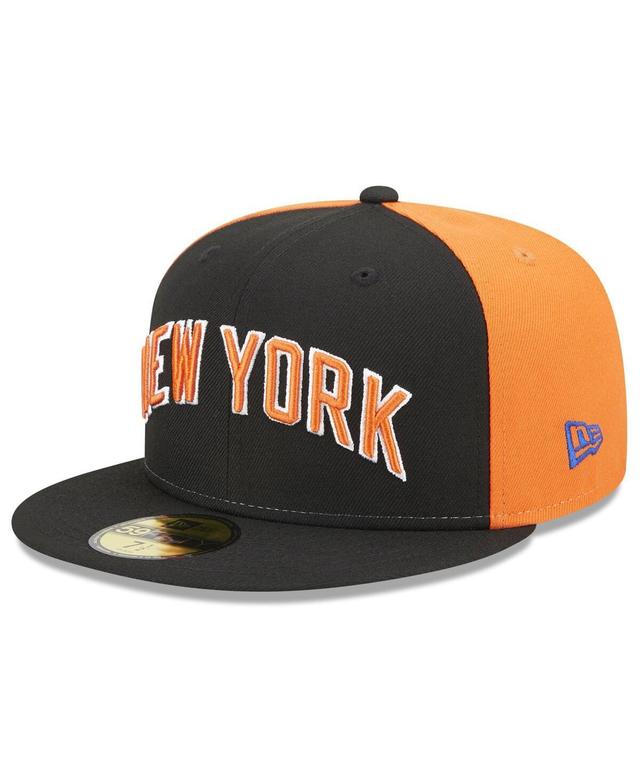 Mens New Era Black New York Knicks 2022/23 City Edition Official 59FIFTY Fitted Hat Product Image