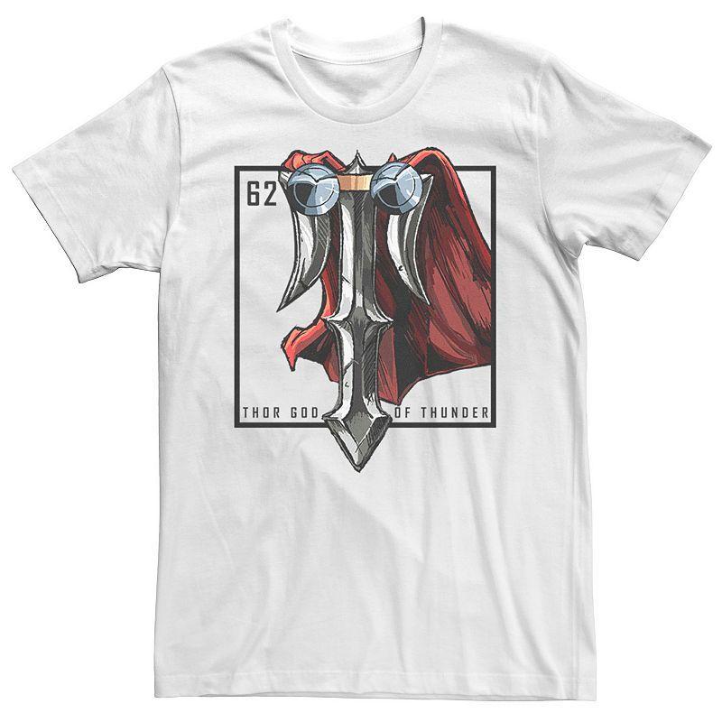 Mens Marvel Avengers Thor God Of Thunder Element Tee White Product Image