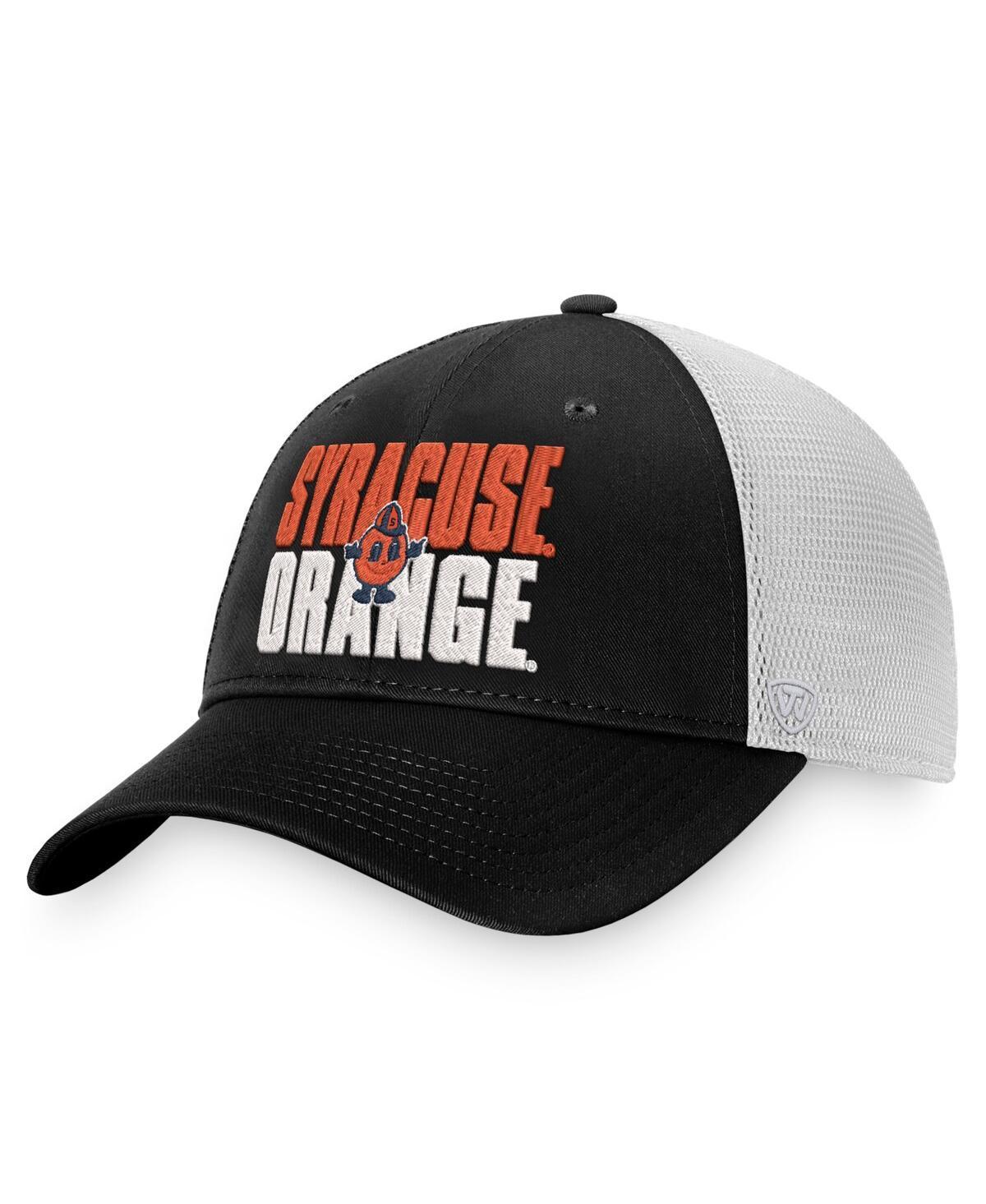 Mens Top of the World /White Syracuse Orange Stockpile Trucker Snapback Hat Product Image