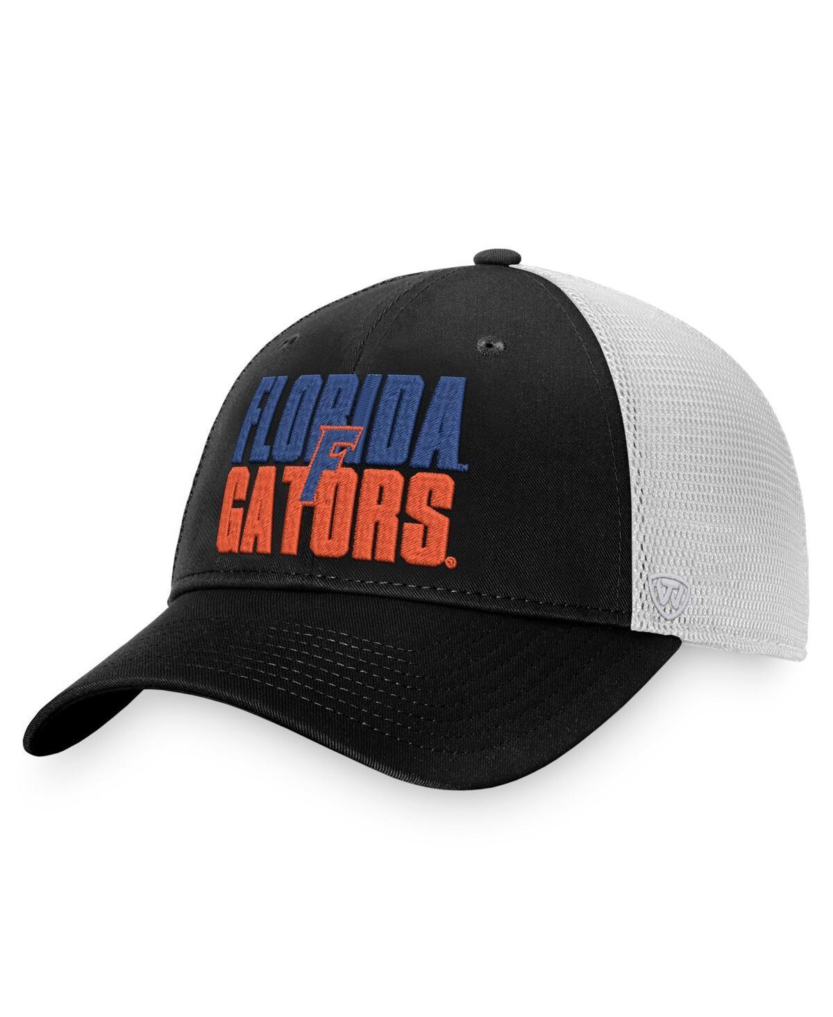 Mens Top of the World Black Florida Gators Stockpile Trucker Snapback Hat - Black Product Image