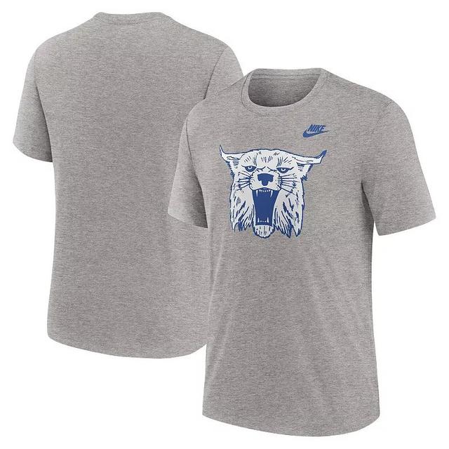 Mens Nike Heather Gray Kentucky Wildcats Blitz Evergreen Legacy Primary Tri-Blend T-Shirt Product Image